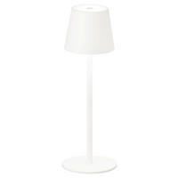 easy! by FHL Tischleuchte 850209 Tropea weiß Metall H/D: ca. 38x12 cm 1 Brennstellen Tropea - weiß (12,00/38,00cm) - easy! by FHL