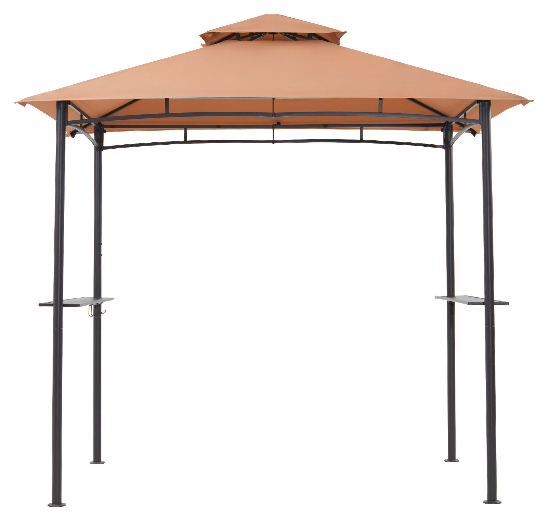 Grasekamp Grillpavillon BBQ beige Polyester B/H/L: ca. 152x250x244 cm BBQ - beige/anthrazit (244,00/152,00/250,00cm) - Grasekamp