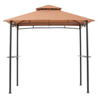 Grasekamp Grillpavillon BBQ beige Polyester B/H/L: ca. 152x250x244 cm BBQ - beige/anthrazit (244,00/152,00/250,00cm) - Grasekamp