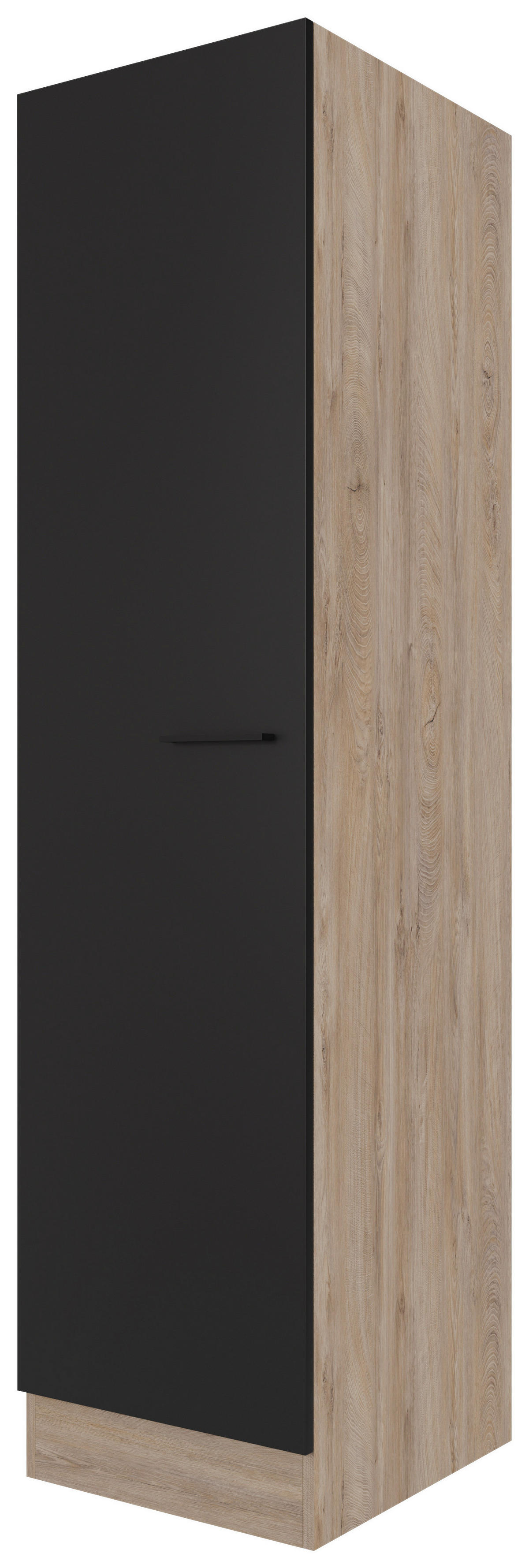 Unterschrank Capri schwarz matt B/H/T: ca. 50x200x57 cm Capri - schwarz/Oak (50,00/200,00/57,00cm) - Flex-Well