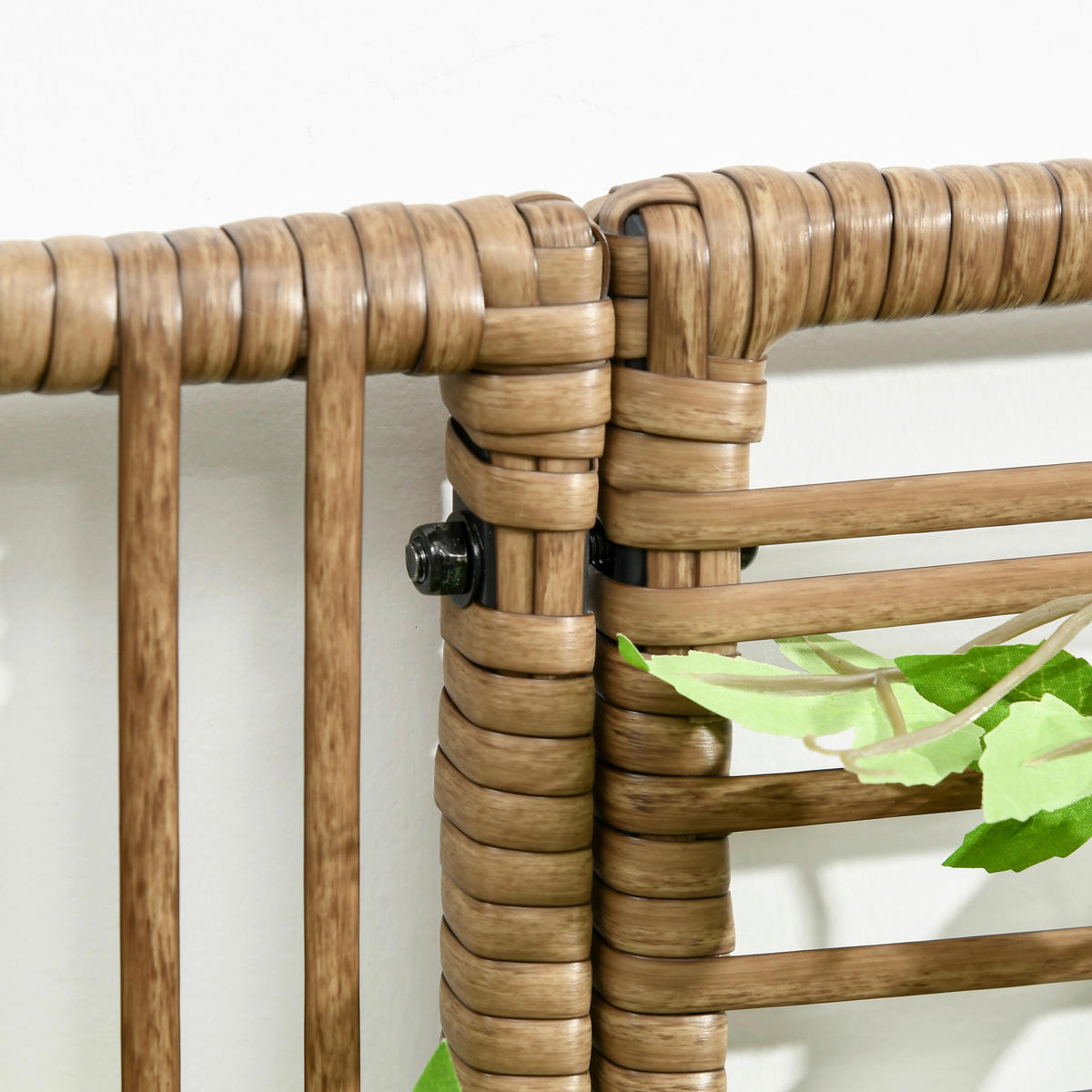 Outsunny Blumenkasten sand Polyrattan B/H/L: ca. 103x29x103 cm Blumenkasten - sand (103,00/103,00/29,00cm) - Outsunny