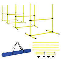 PawHut Hunde-Agility-Set gelb Kunststoff B/H/L: ca. 65x94x99 cm Hunde-Agility-Set - gelb (99,00/65,00/94,00cm) - PawHut