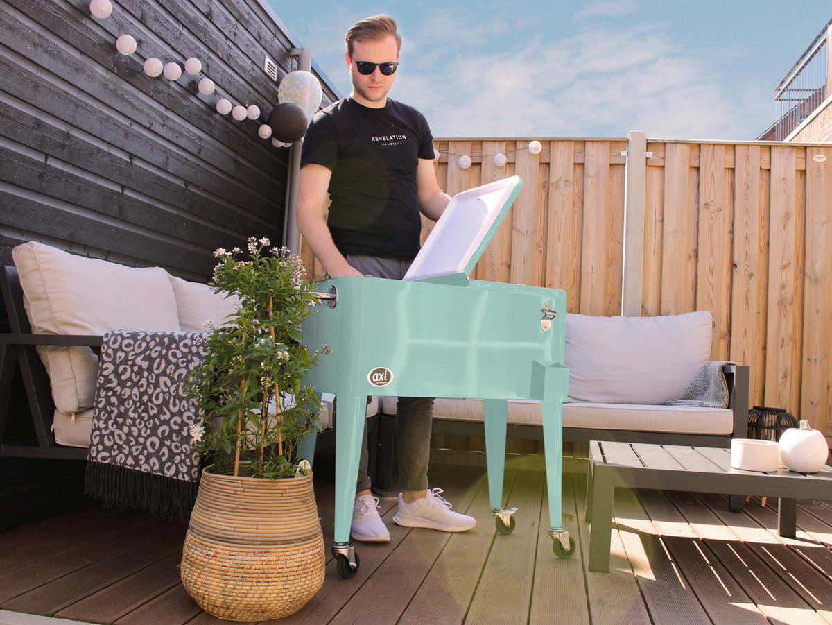 AXI Kühlwagen Retro mint Metall B/H/T: ca. 43x89x92 cm Retro - mint (43,00/89,00/92,00cm) - AXI