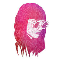 Komar Poster Grid Pink Girl B/L: ca. 50x70 cm Grid Pink - (50,00/70,00cm) - Komar