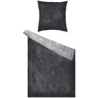 Microfaser Bettwäsche Cashmere touch Bettwäsche_Cashmere Wabe anthrazit - anthrazit (135,00/200,00cm)