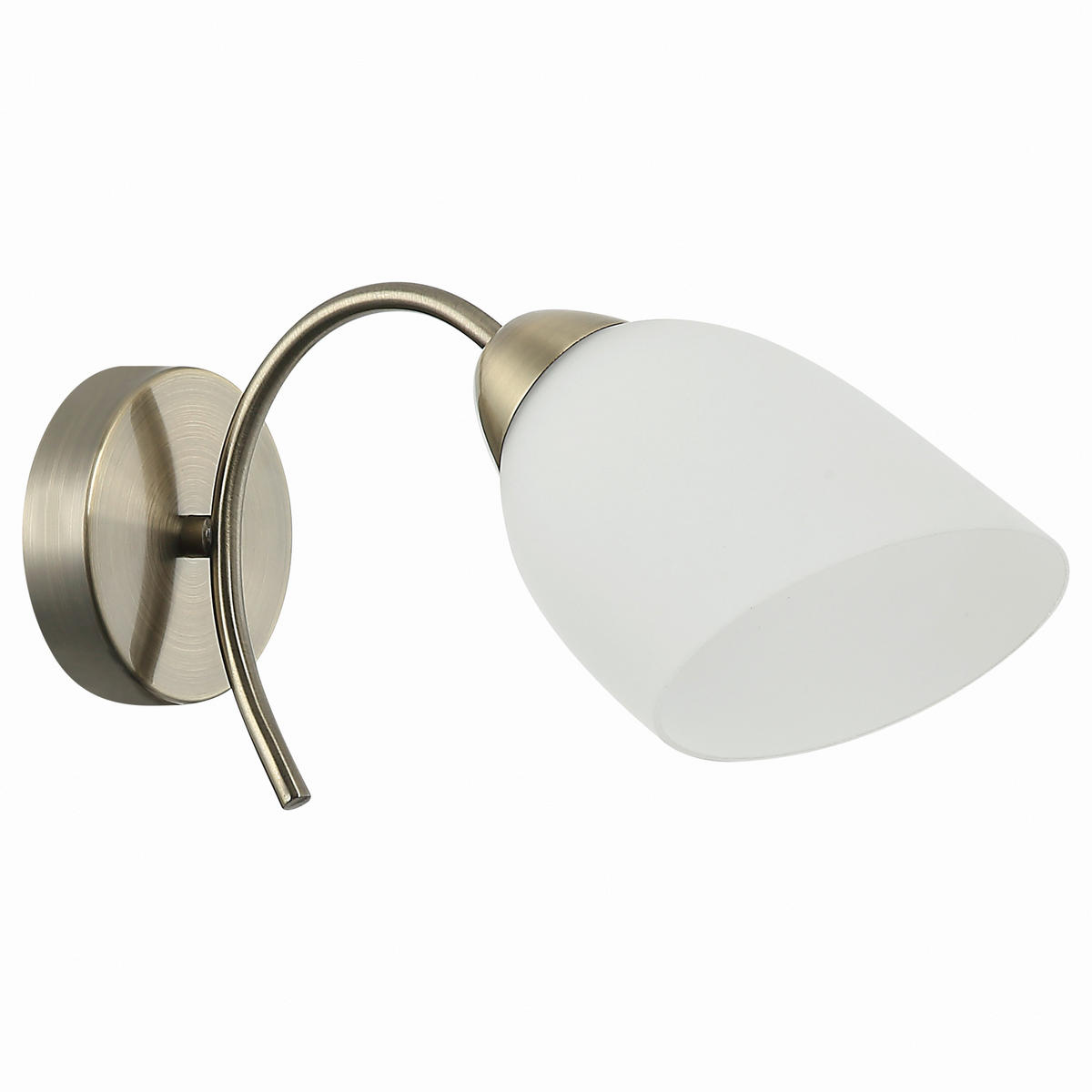 Lamkur Wandleuchte DONNA 45481 oxidgrün Metall Glas H/L: ca. 26x14 cm E27 1 Brennstellen Donna - oxidgrün (14,00cm) - Lamkur