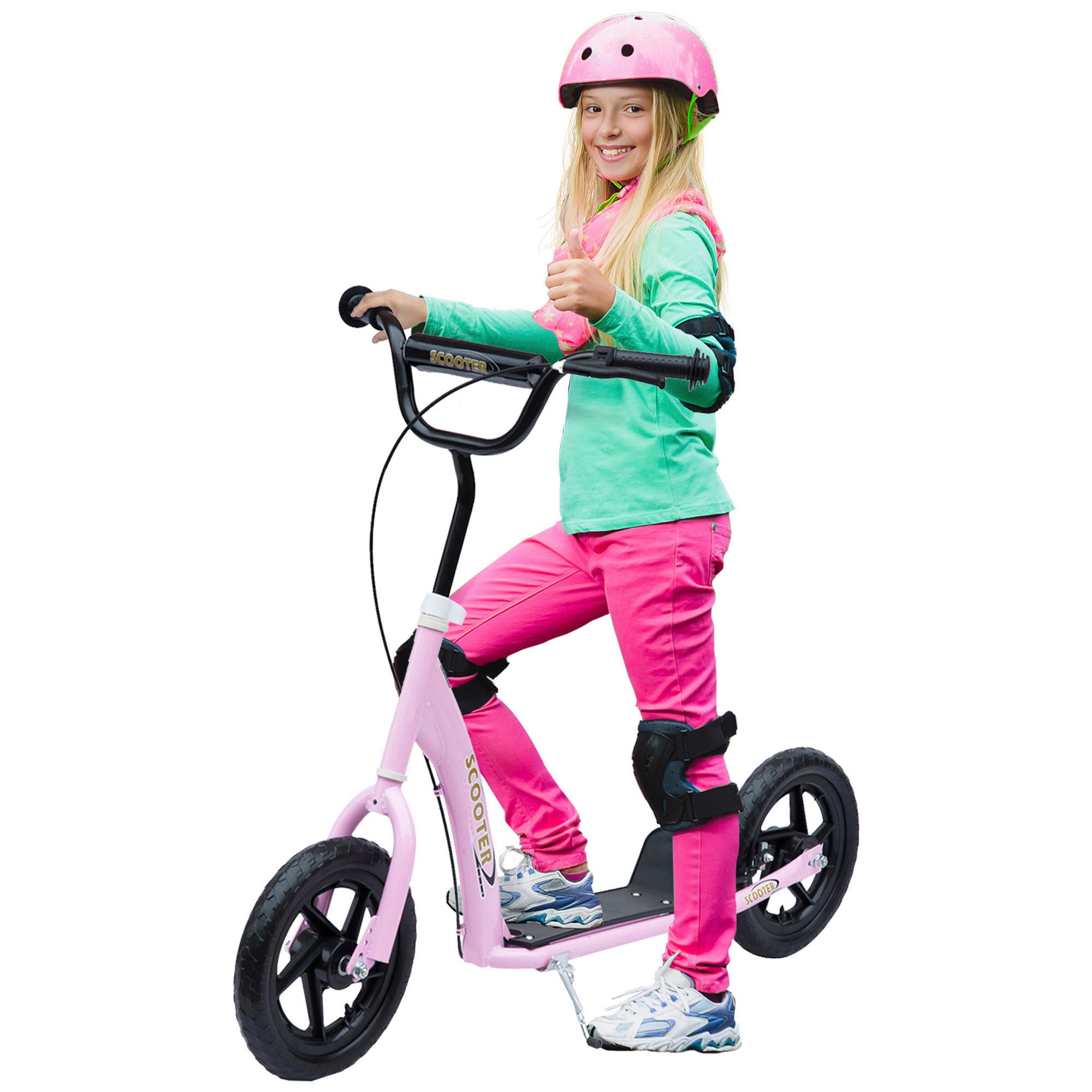 HOMCOM Kinderroller pink Kinderroller - pink (120,00/52,00/88,00cm) - HOMCOM