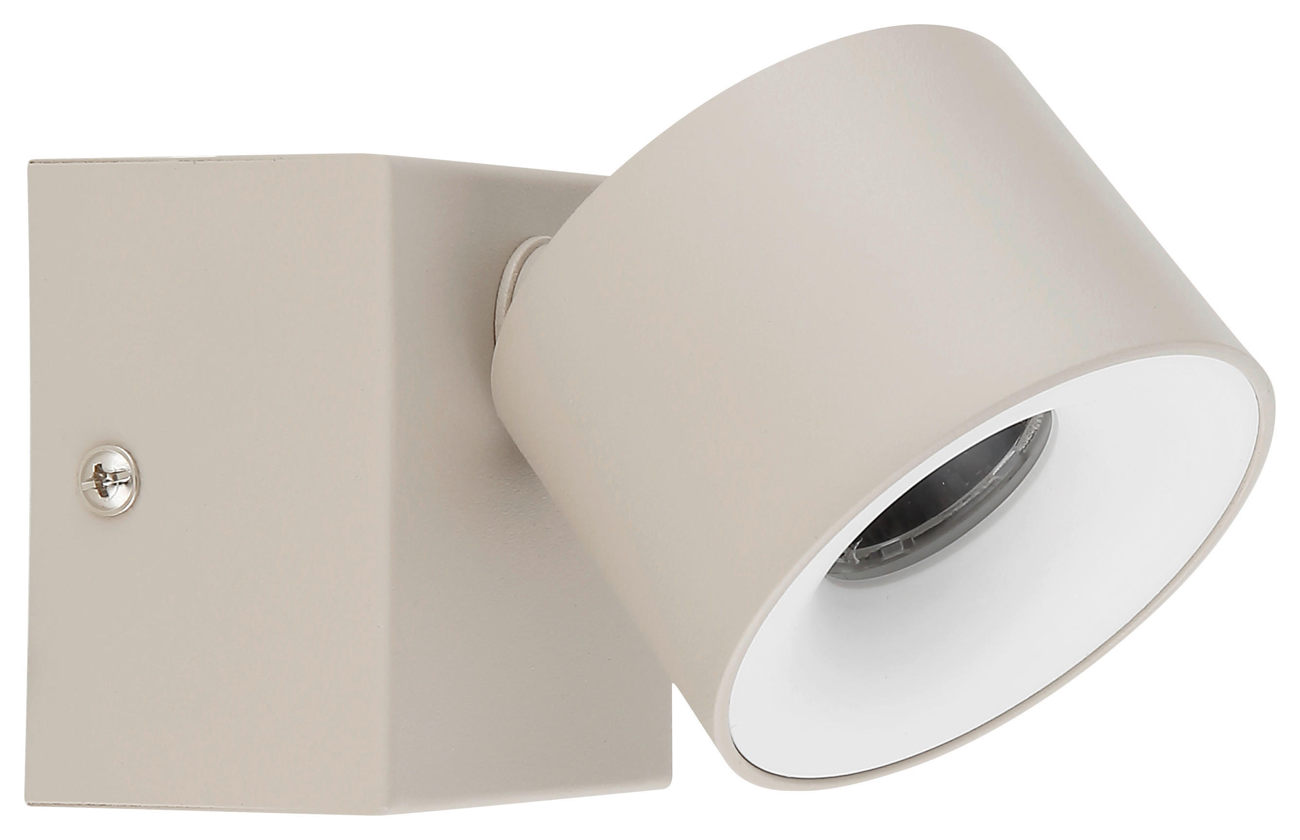 GLOBO LED-Strahler sand Metall Kunststoff Aluminium B/H/L: ca. 8,5x11x8,5 cm 1 Brennstellen LED-Strahler-Rae - sand (8,50/8,50/11,00cm) - GLOBO