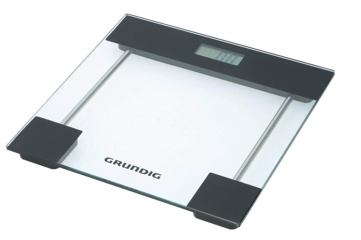 Personenwaage transparent Glas B/L: ca. 28x28 cm Personenwaage_180kg - schwarz/transparent (28,00/28,00cm)