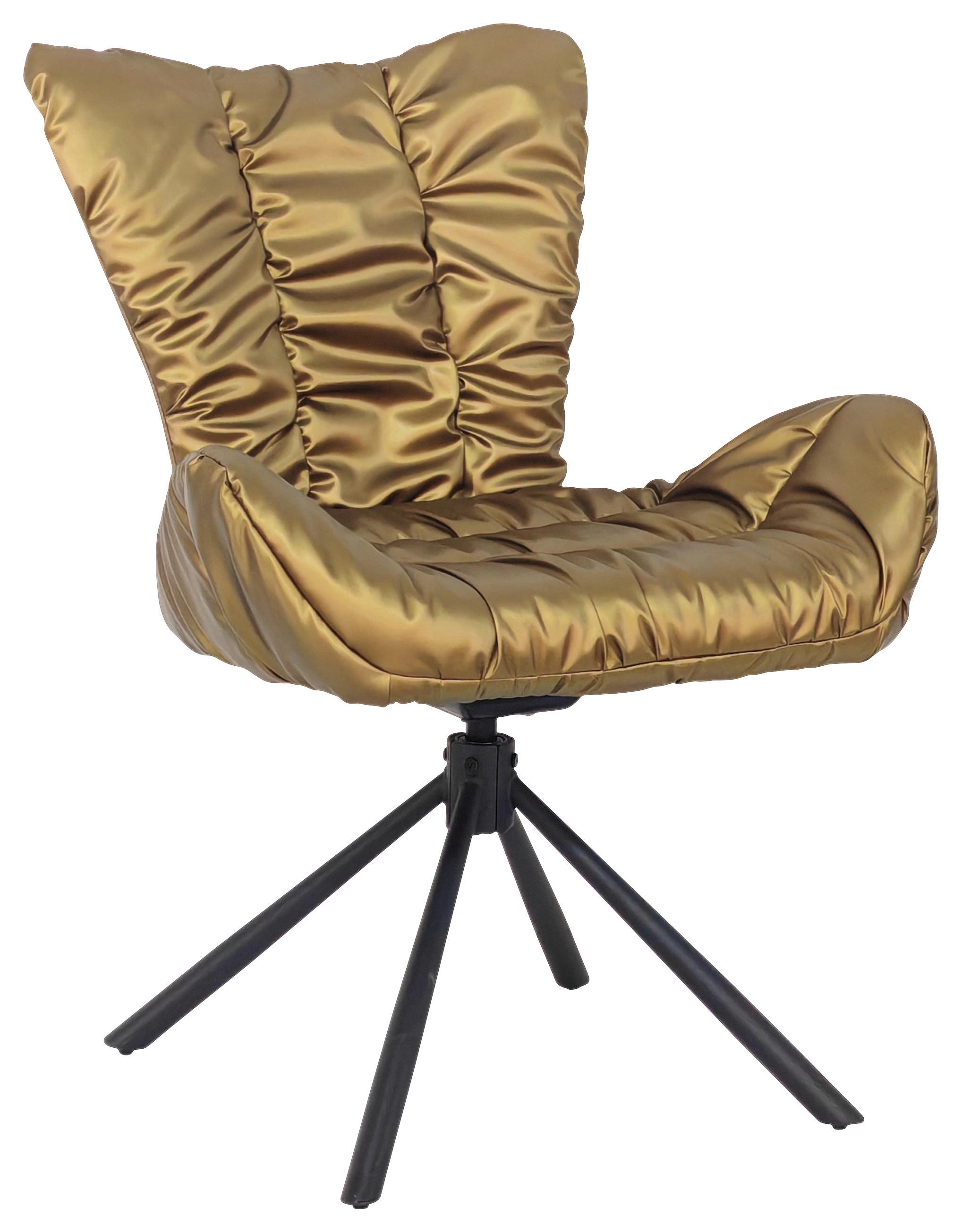 Drehstuhl Brest gold Kunstleder Nylon B/T: ca. 67x65 cm Brest - gold/schwarz (67,00/65,00cm)