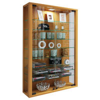 Vitrine Vitrosa Mini buche Nachbildung Holzwerkstoff Glas B/H/T: ca. 59x90x18 cm Vitrosa Mini - buche (59,00/90,00/18,00cm) - VCM Möbel