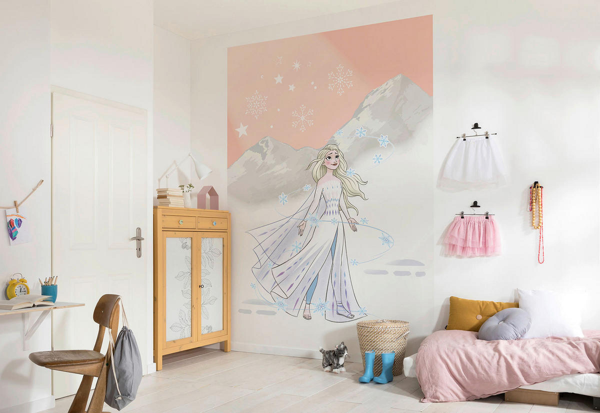 Komar Fototapete Frozen Winter Magic IADX4-041 Frozen weiß rosa B/H: ca.  200x280 cm ▷ online bei POCO kaufen
