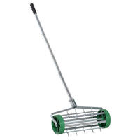 Outsunny Rasenbelüfter Rasenbelüfter 845-022 - grün/silber (135,00/13,00/15,00cm) - Outsunny