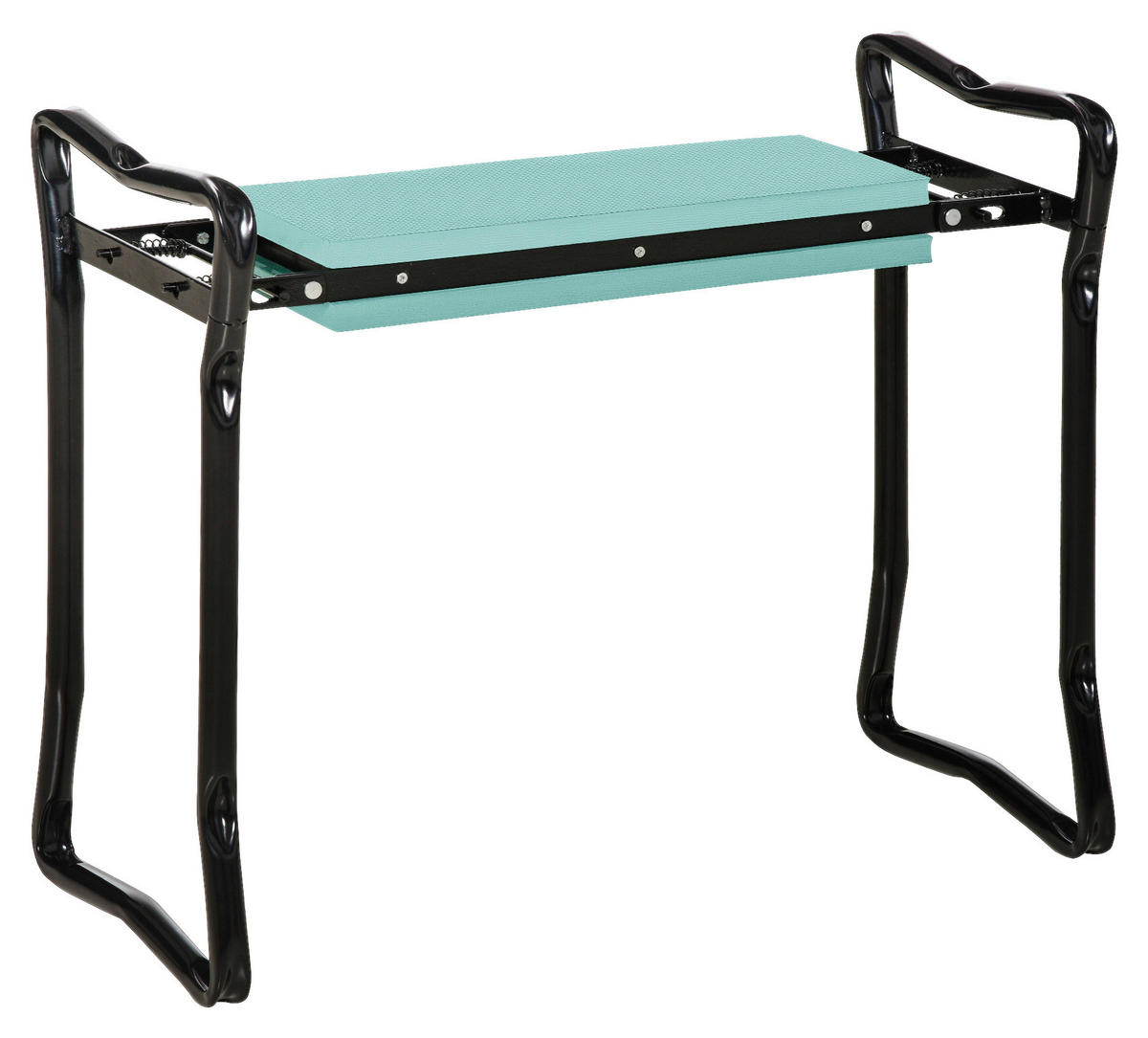 Outsunny Kniebank schwarz B/H/L: ca. 28x49x58 cm Kniebank 01-0134 - schwarz/dunkelgrün (58,00/28,00/49,00cm) - Outsunny