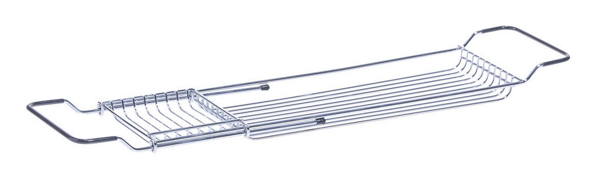 Zeller Badewannenablage silber B/H/L: ca. 16x4x66 cm Badewannenablage - silber (66,00/16,00/4,00cm) - Zeller