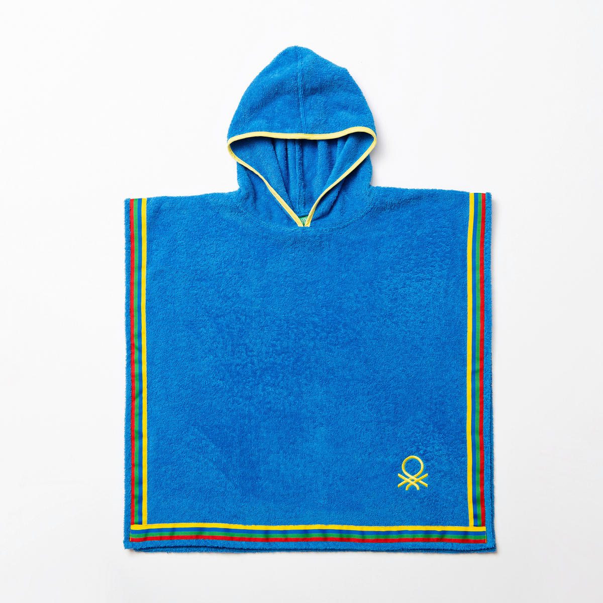 Kinder-Badeponcho blau Baumwolle B/L: ca. 65x65 cm Kinder-Badeponcho - blau (65,00/65,00cm) - BENETTON