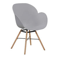 Stuhl Amalia 100 2er grau Kunststoff B/H/T: ca. 59x83,5x57,5 cm Amalia 100 2er - Eiche/schwarz (59,00/83,50/57,50cm) - 360 Living