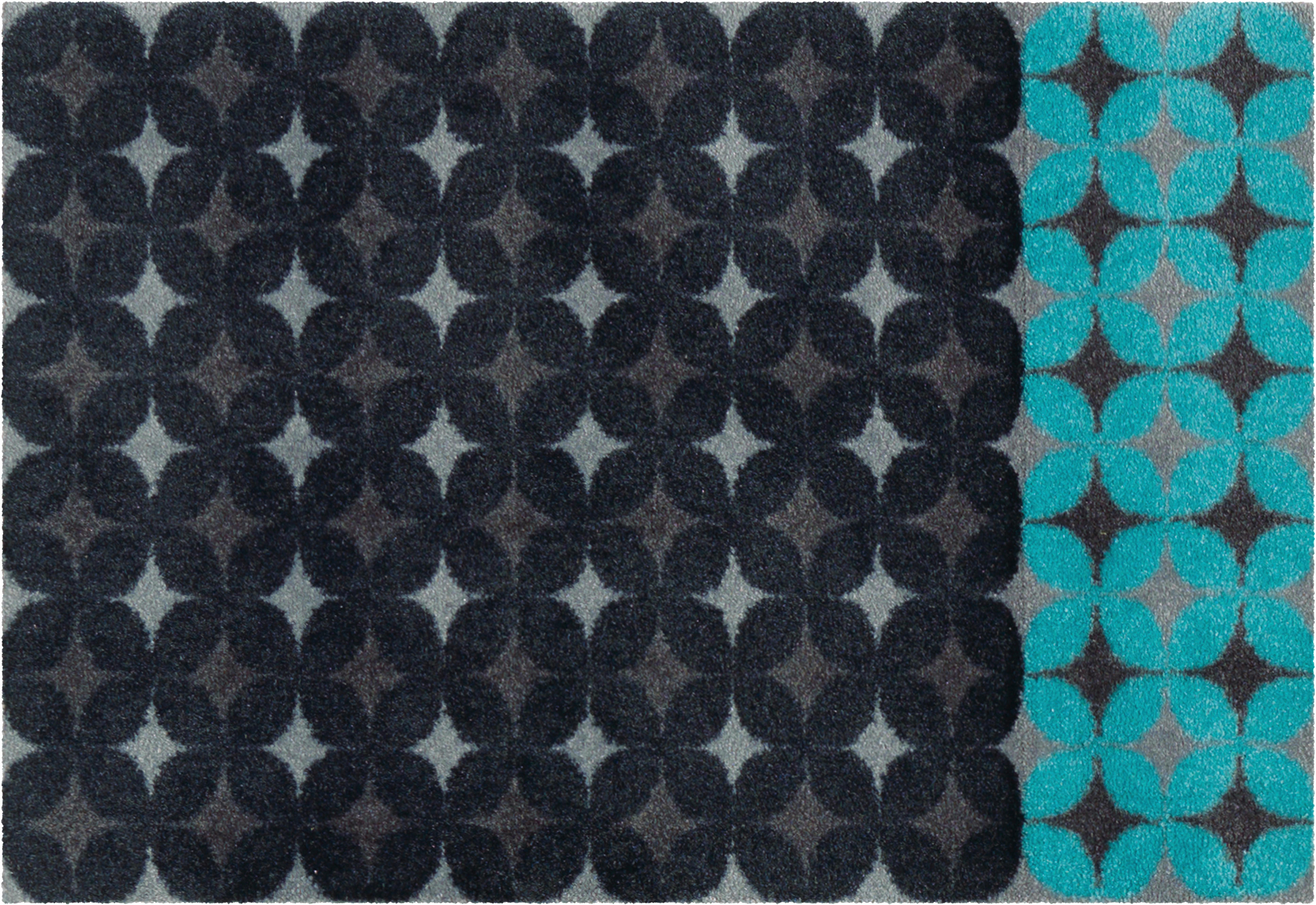 Arte Espina Kurzflorteppich Living Mat 50 blau B/L: ca. 64x168 cm Living Mat 50 - blau/anthrazit (64,00/168,00cm) - Arte Espina
