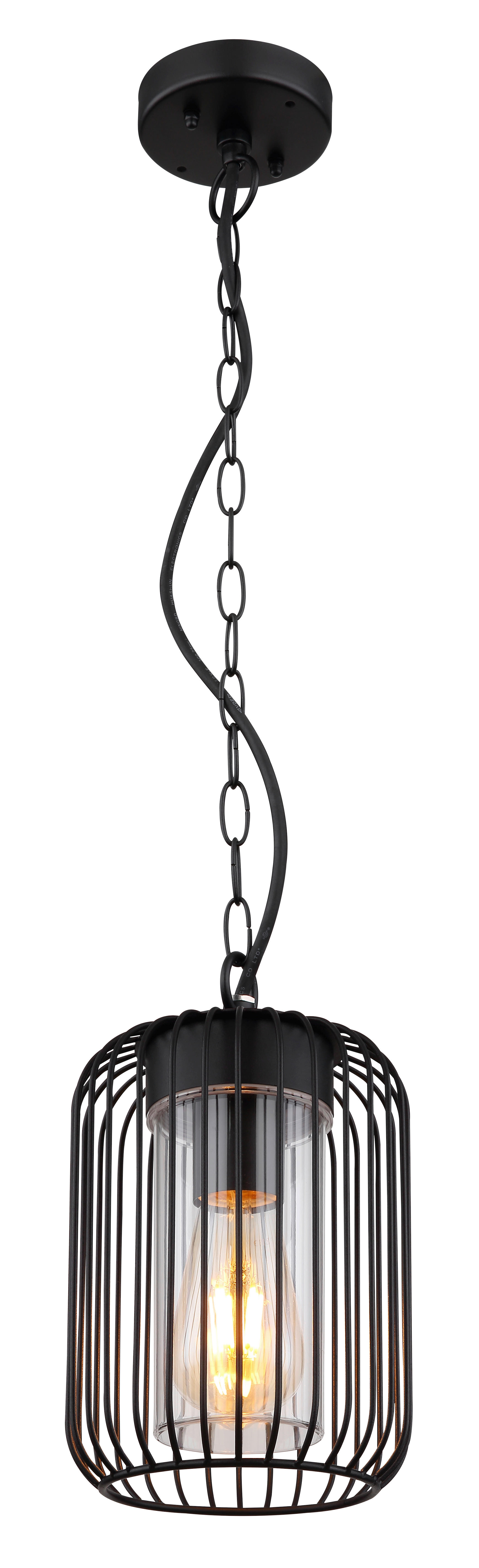 Außenleuchte schwarz H/D: ca. 75,5x16 cm NINA - schwarz (16,00/75,50cm) - GLOBO