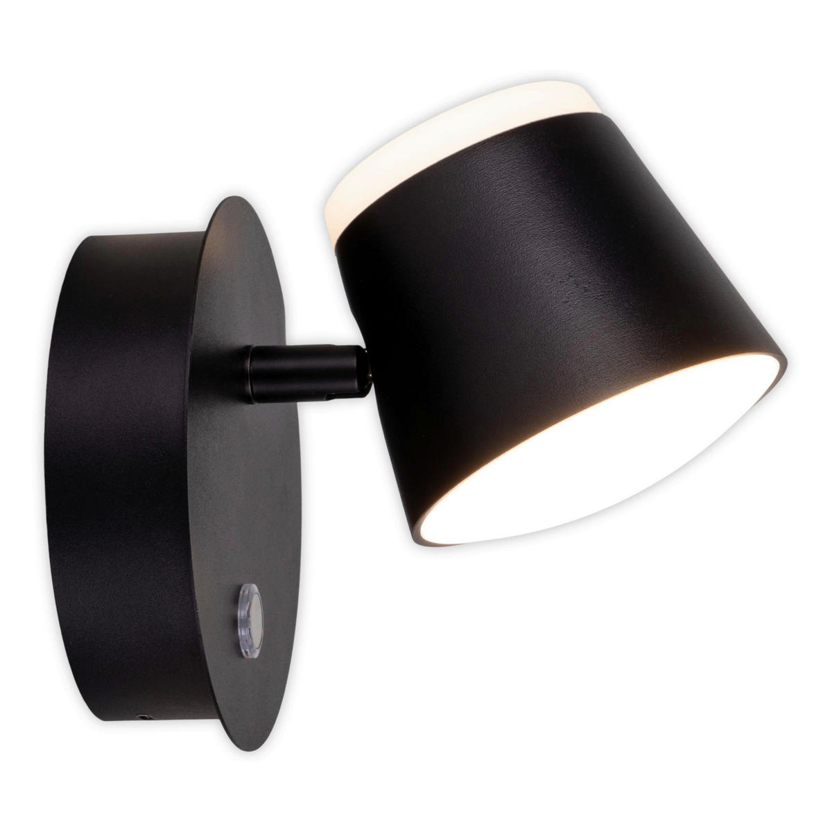 Näve Leuchten LED-Wandleuchte schwarz Metall Kunststoff B/H/T: ca. 12x12x14,5 cm TONDO - schwarz (12,00/12,00/14,50cm) - Näve Leuchten