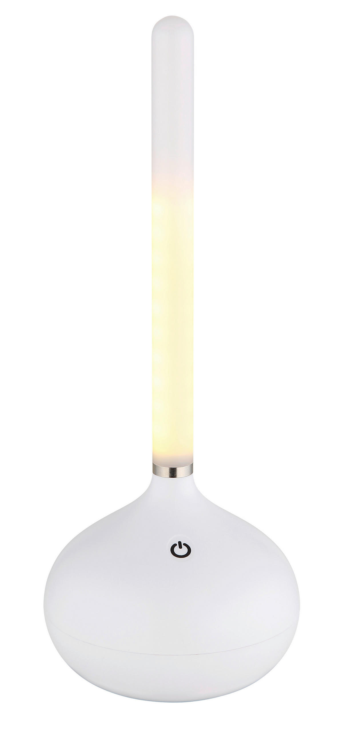GLOBO LED-Tischleuchte TURNER 28067W Opal weiß Kunststoff H/D: ca. 24,3x9,6 cm 1 Brennstellen TURNER - weiß/Opal (9,60/24,30cm) - GLOBO