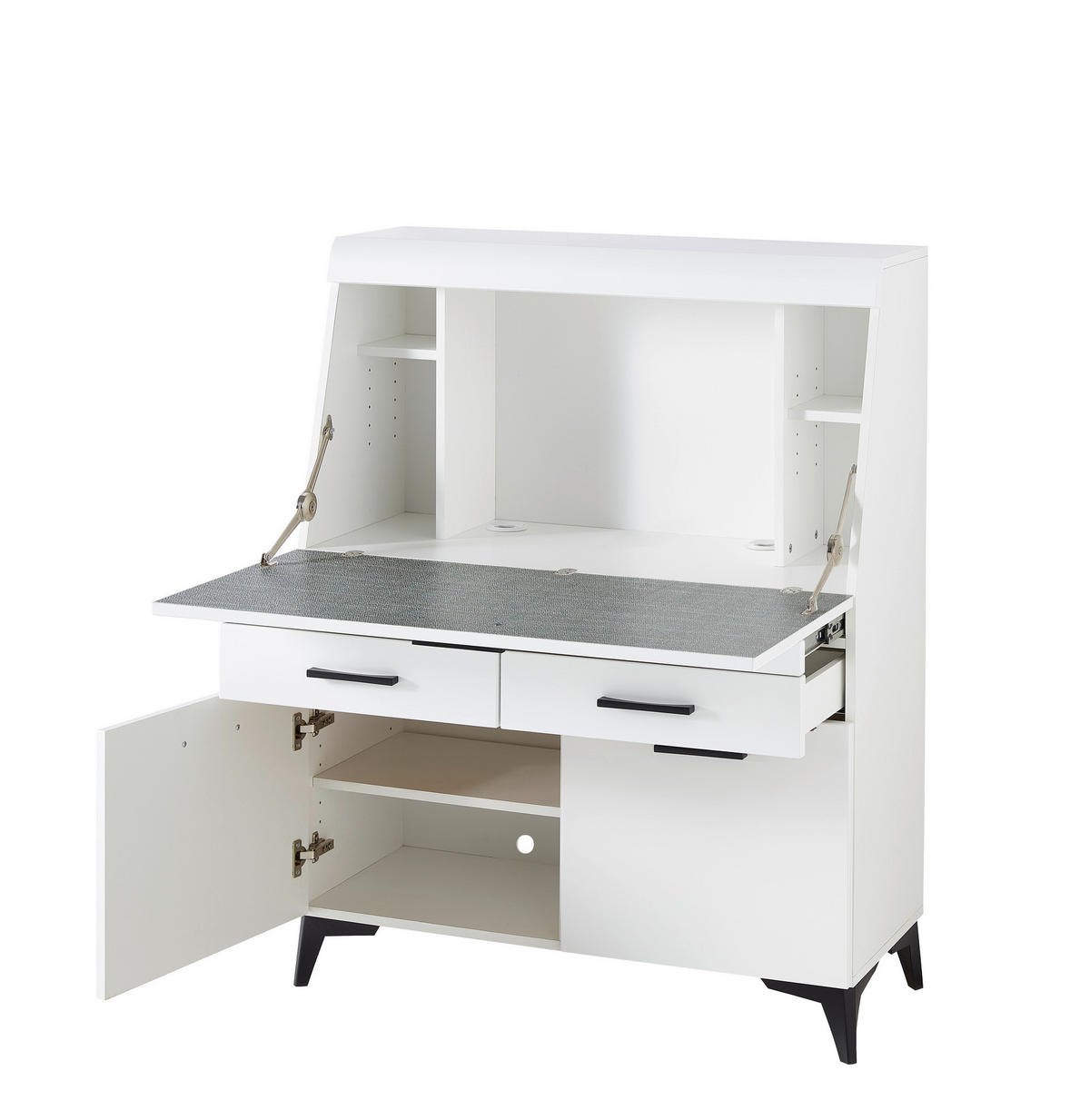 Sekretär Secret weiß matt B/H/T: ca. 98x124x42 cm Secret - weiß (98,00/124,00/42,00cm)