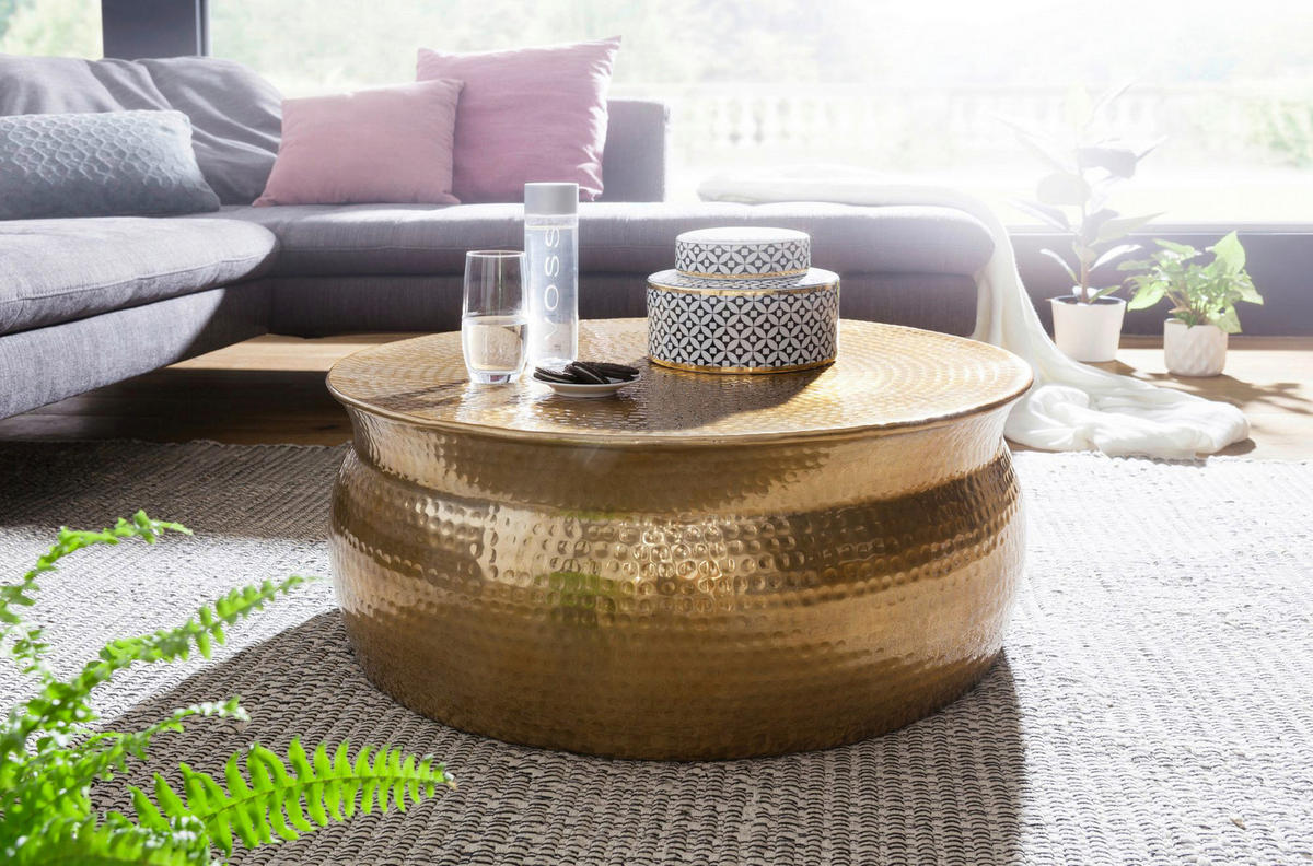 Couchtisch gold B/H/T: ca. 0x31x0 cm Couchtisch - gold (0,00/31,00/0,00cm) - Wohnling