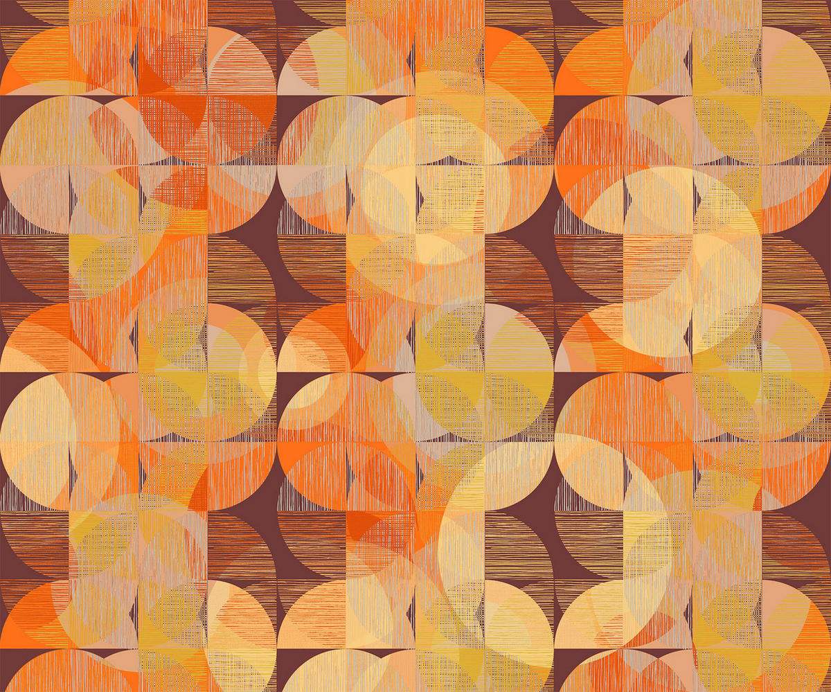 Komar Fototapete Seventies Swing B/L: ca. 300x250 cm Seventies Swing - (300,00/250,00cm) - Komar