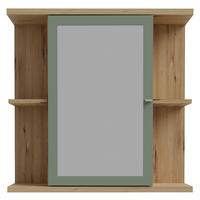 Spiegelschrank  Eiche Artisan Nachbildung salbei B/H/T: ca. 70x69x23 cm Champ_Spiegelschrank CMPV063-M888 - Eiche/salbei (70,00/69,00/23,00cm)