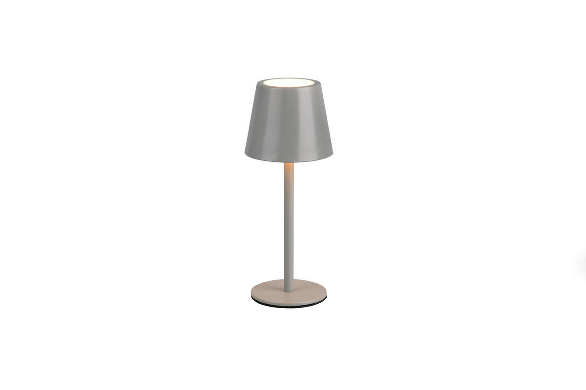 Reality LED Tischleuchte DIAZ grau Metall H: ca. 21 cm 1 Brennstellen Diaz - grau (21,00cm) - Reality