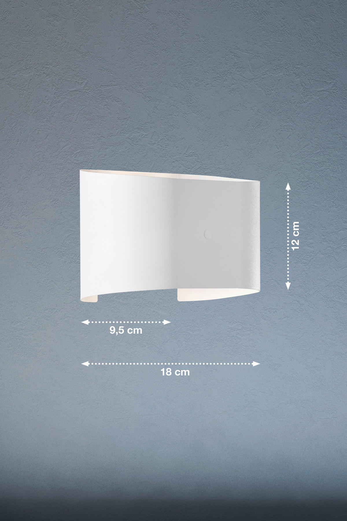 LED-Außen-Wandleuchte 30261 weiß B/H/T: ca. 18x12x10,5 cm Wall - weiß (18,00/12,00/10,50cm) - Fischer & Honsel