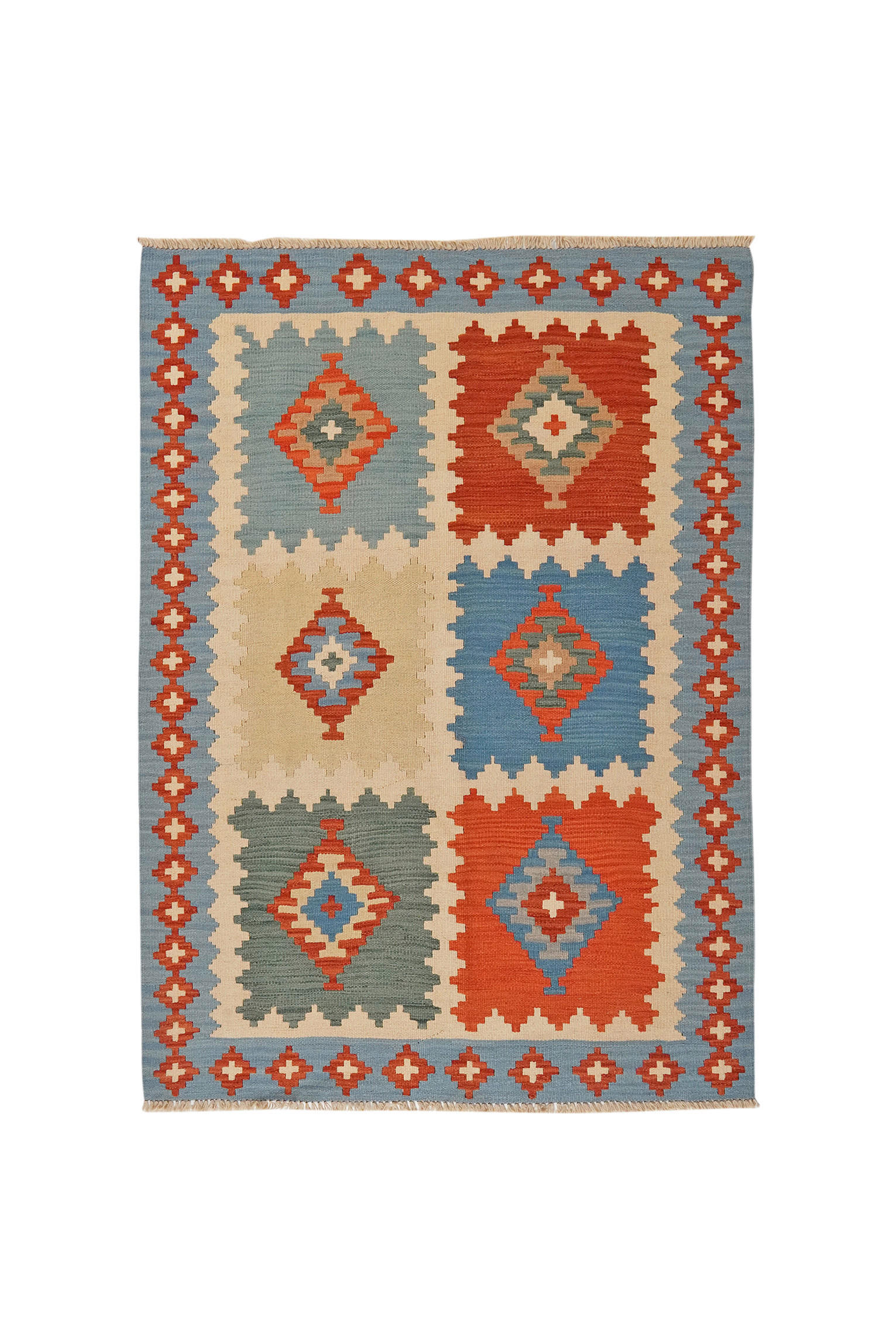 PersaTepp Teppich Kelim Gashgai bunt B/L: ca. 131x182 cm Kelim Gashgai - bunt (131,00/182,00cm) - PersaTepp