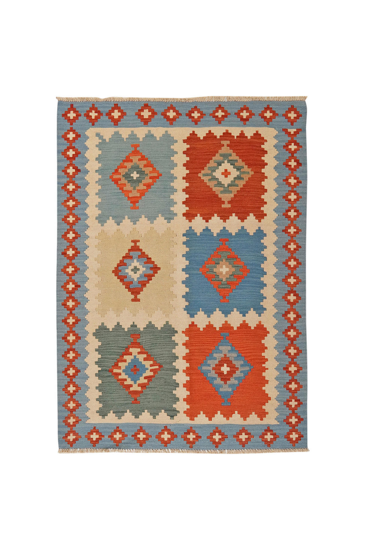 PersaTepp Teppich Kelim Gashgai bunt B/L: ca. 131x182 cm Kelim Gashgai - bunt (131,00/182,00cm) - PersaTepp