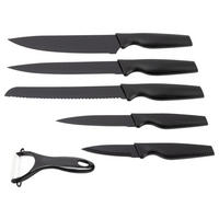 SAN IGNACIO Messerset WILLOW schwarz Edelstahl 6 tlg. WILLOW - schwarz - SAN IGNACIO