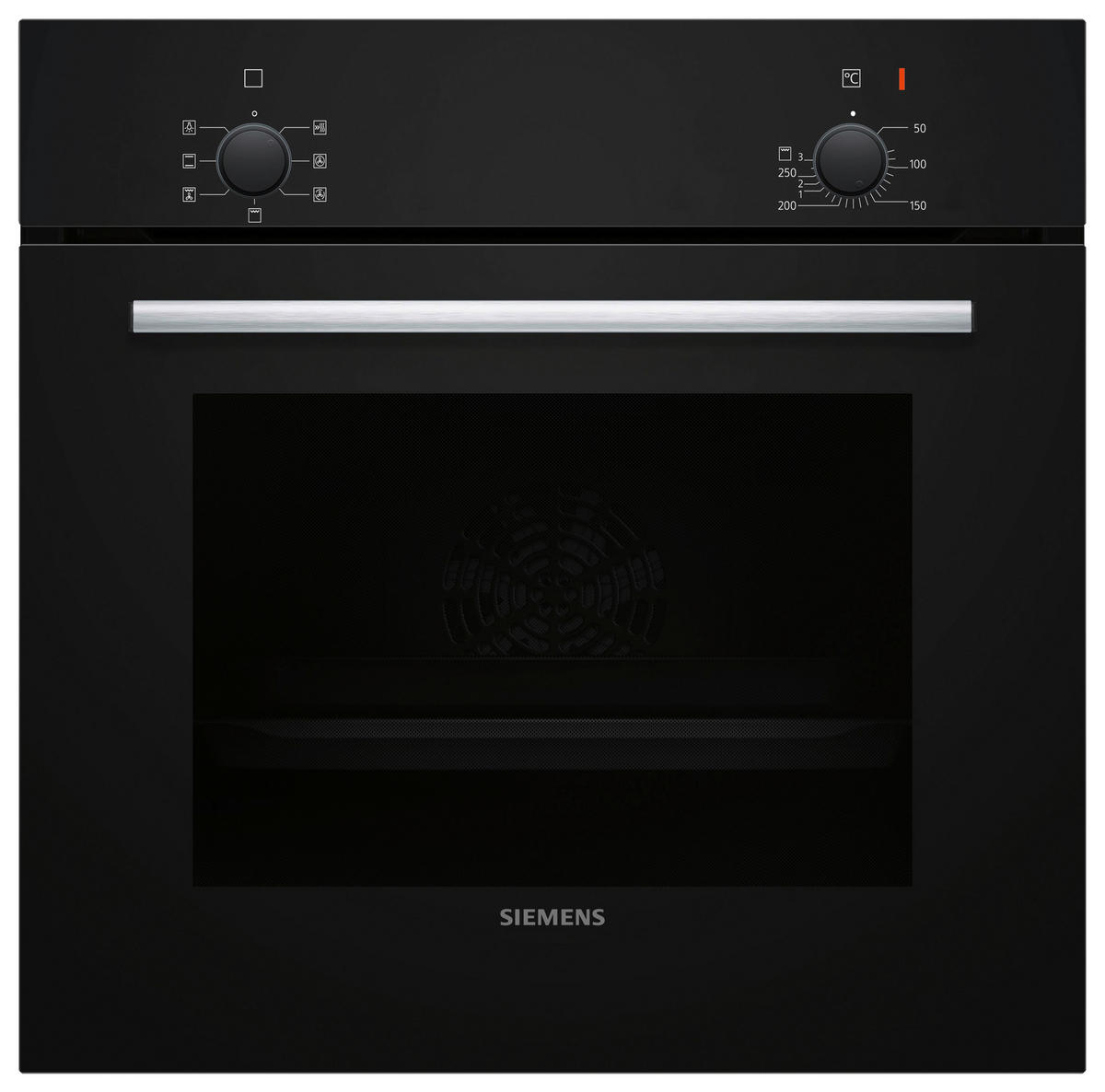 SIEMENS Einbaubackofen HB010FBA0 schwarz B/H/T: ca. 59,4x59,5x54,8 cm HB010FBA0 - schwarz (59,40/59,50/54,80cm) - SIEMENS
