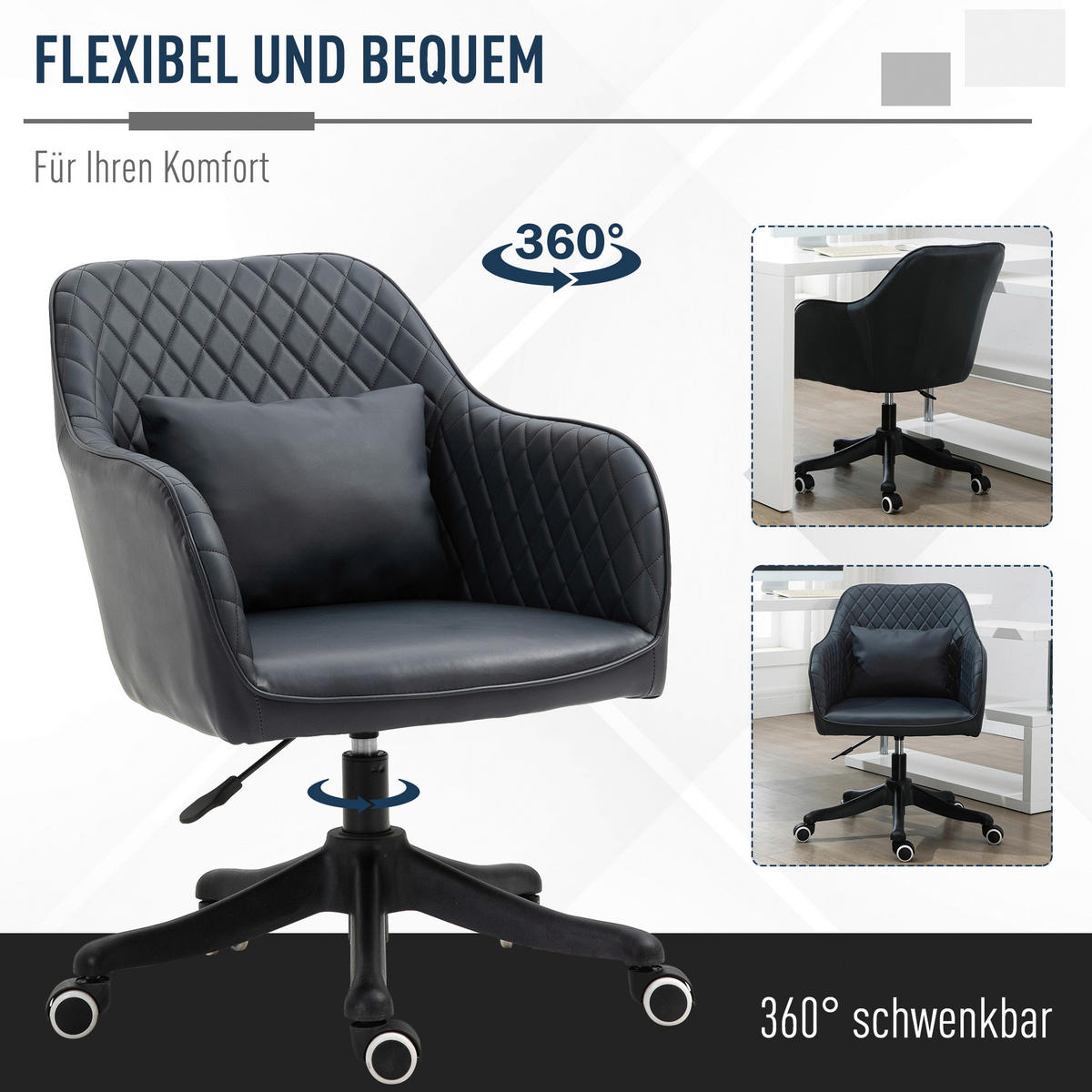 Vinsetto Massagestuhl MH921-298V01 grau Kunstleder Massagestuhl MH921-298V01 - grau - Vinsetto