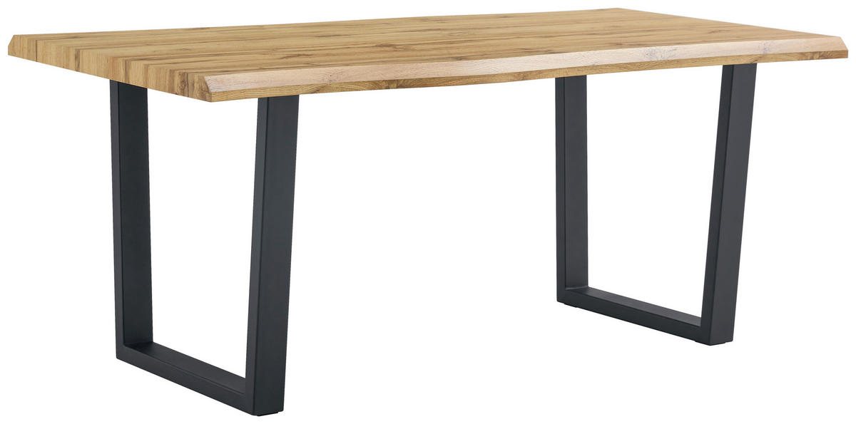Esstisch Thea Eiche Wild Nachbildung B/H/T: ca. 180x76x90 cm Thea - Eiche/schwarz (180,00/76,00/90,00cm)