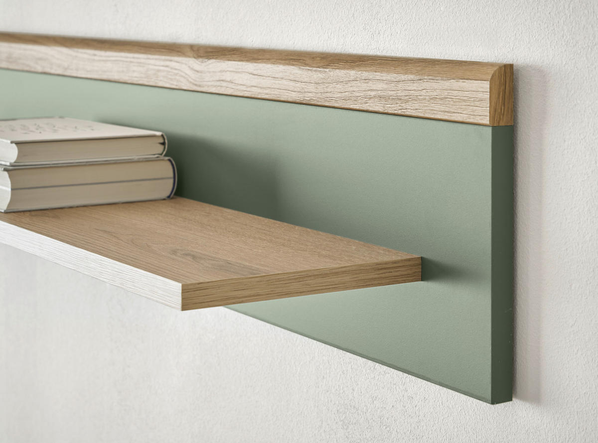 Wandboard Alva Eiche Evoke Coast Nachbildung salbei B/H/T: ca. 107x20x19 cm Alva - Eiche/salbei (107,00/20,00/19,00cm)