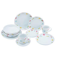 CreaTable Kombiservice Allround - SUMMERTIME bunt Porzellan 10 tlg. Allround - SUMMERTIME - weiß/bunt - CreaTable