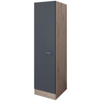 Seitenschrank Morena grau matt B/H/T: ca. 50x200x57 cm Morena - Eiche/Basalt (50,00/200,00/57,00cm) - Flex-Well