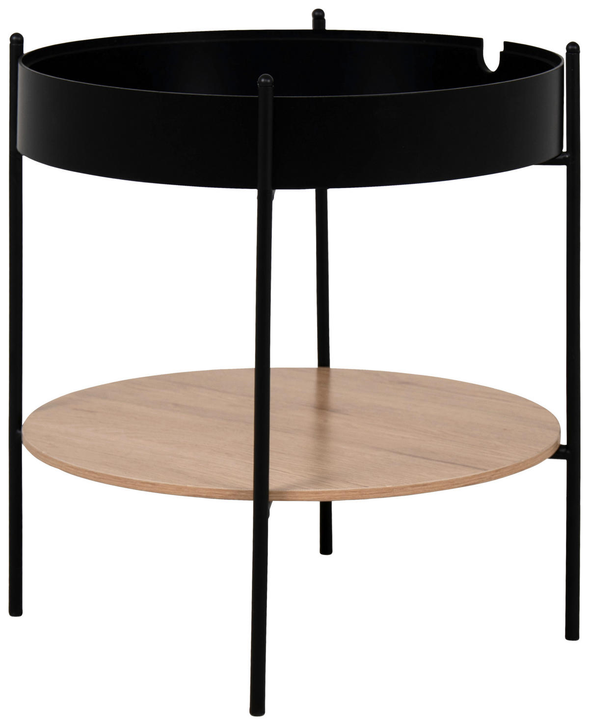 Beistelltisch Trelleborg B/H/T: ca. 48x48x48 cm Trelleborg - Eiche/schwarz (48,00/48,00/48,00cm)