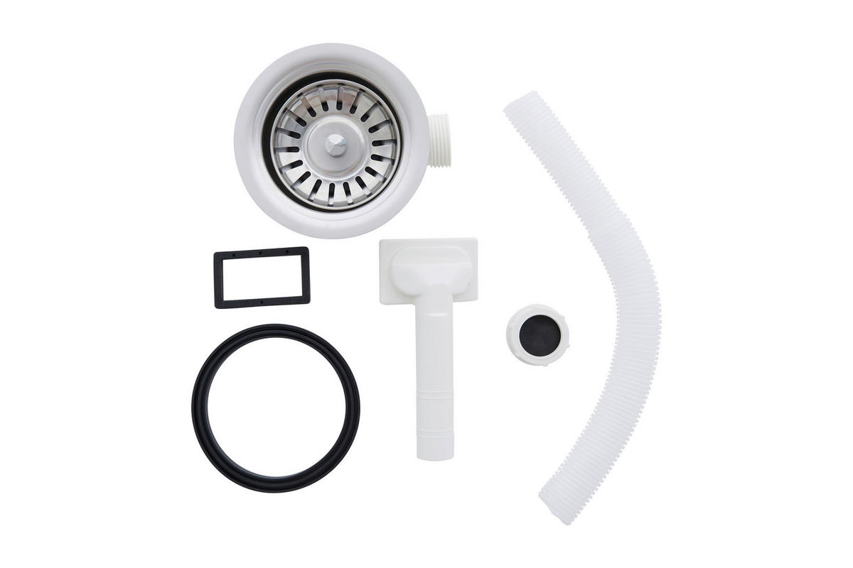 Respekta Einbauspüle Portland 446 Edelstahl Edelstahl T/D: ca. 17x44,6 cm Portland 446 - Edelstahl (44,60cm) - Respekta