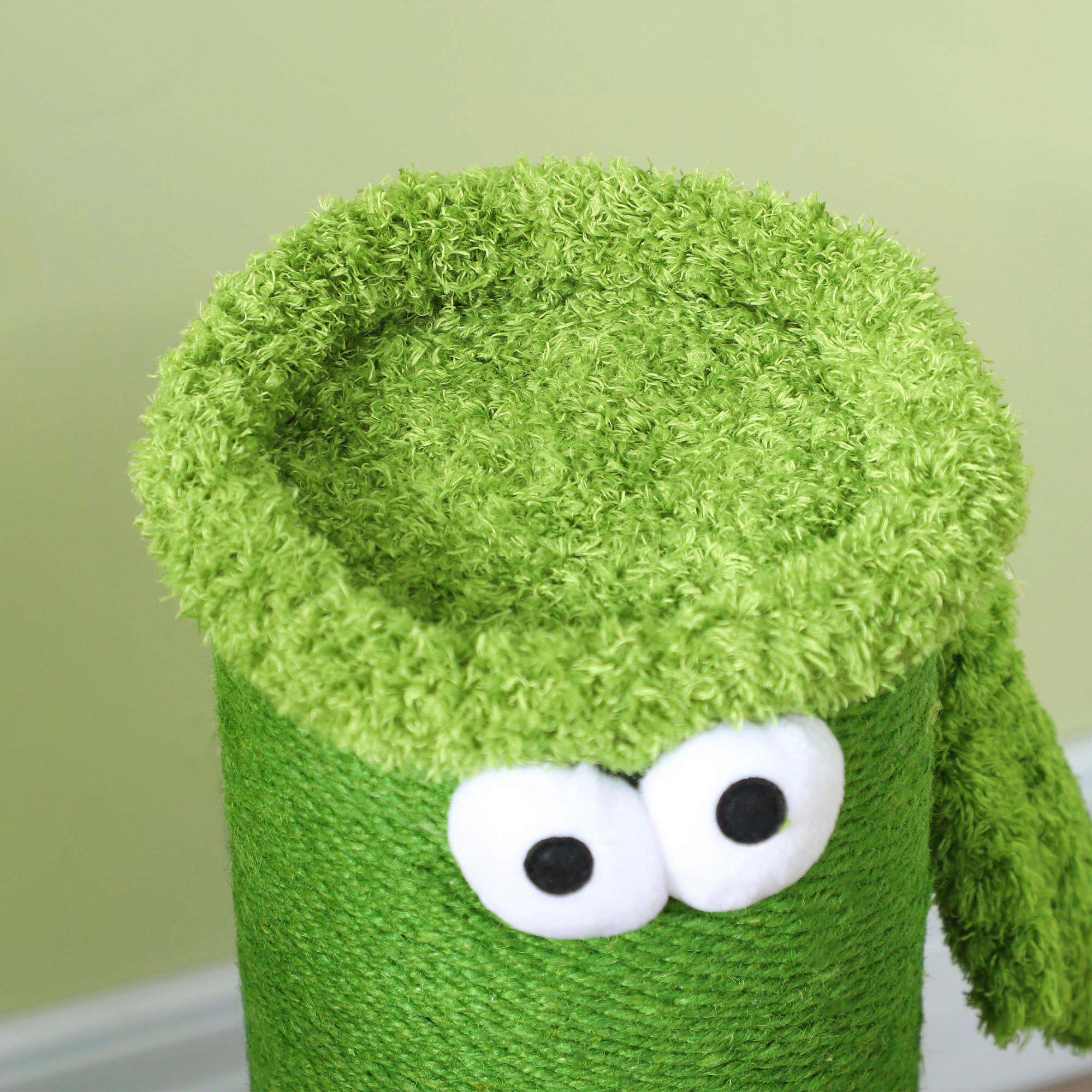 PawHut Kratzstamm grün Spanplatte B/H/L: ca. 39,5x63x39,5 cm Kratzstamm - grün (39,50/39,50/63,00cm) - PawHut