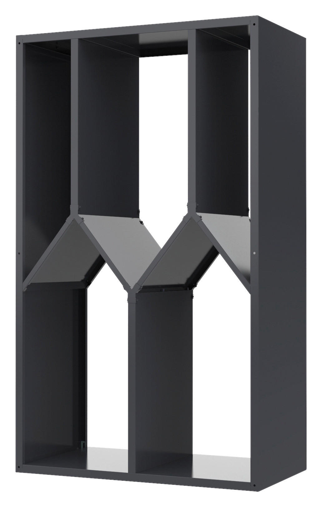 Westmann Kaminholzregal Castra anthrazit B/H/L: ca. 95x160x50 cm Castra - anthrazit (50,00/95,00/160,00cm) - Westmann