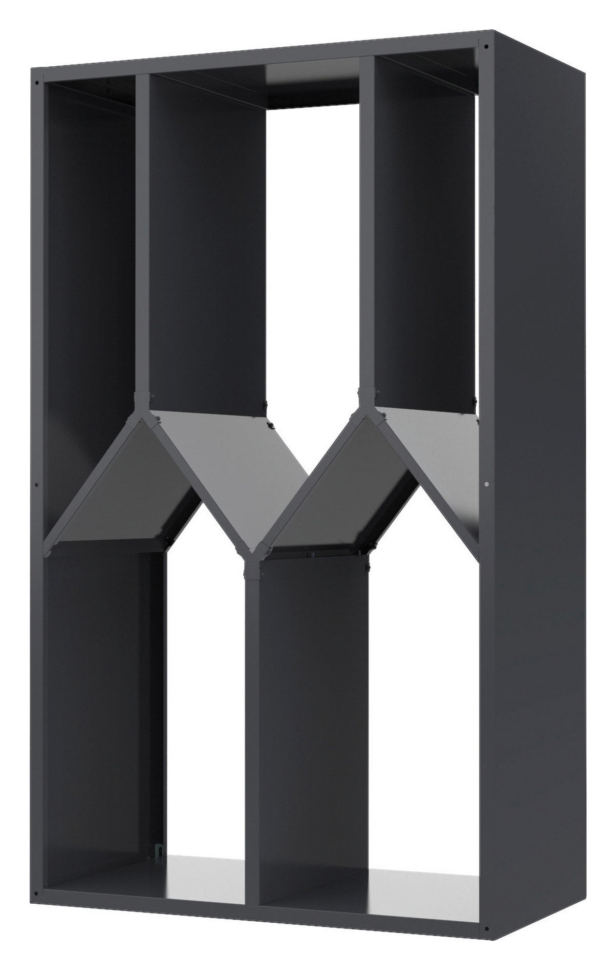 Westmann Kaminholzregal Castra anthrazit B/H/L: ca. 95x160x50 cm Castra - anthrazit (50,00/95,00/160,00cm) - Westmann