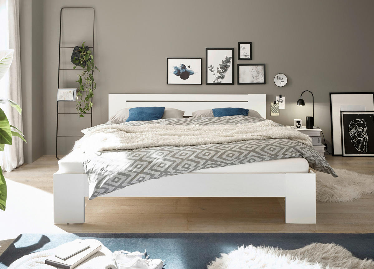 Futonbett Cannes weiß Liegefläche B/L: ca. 180x200 cm Cannes - weiß (185,00/71,00/204,00cm)