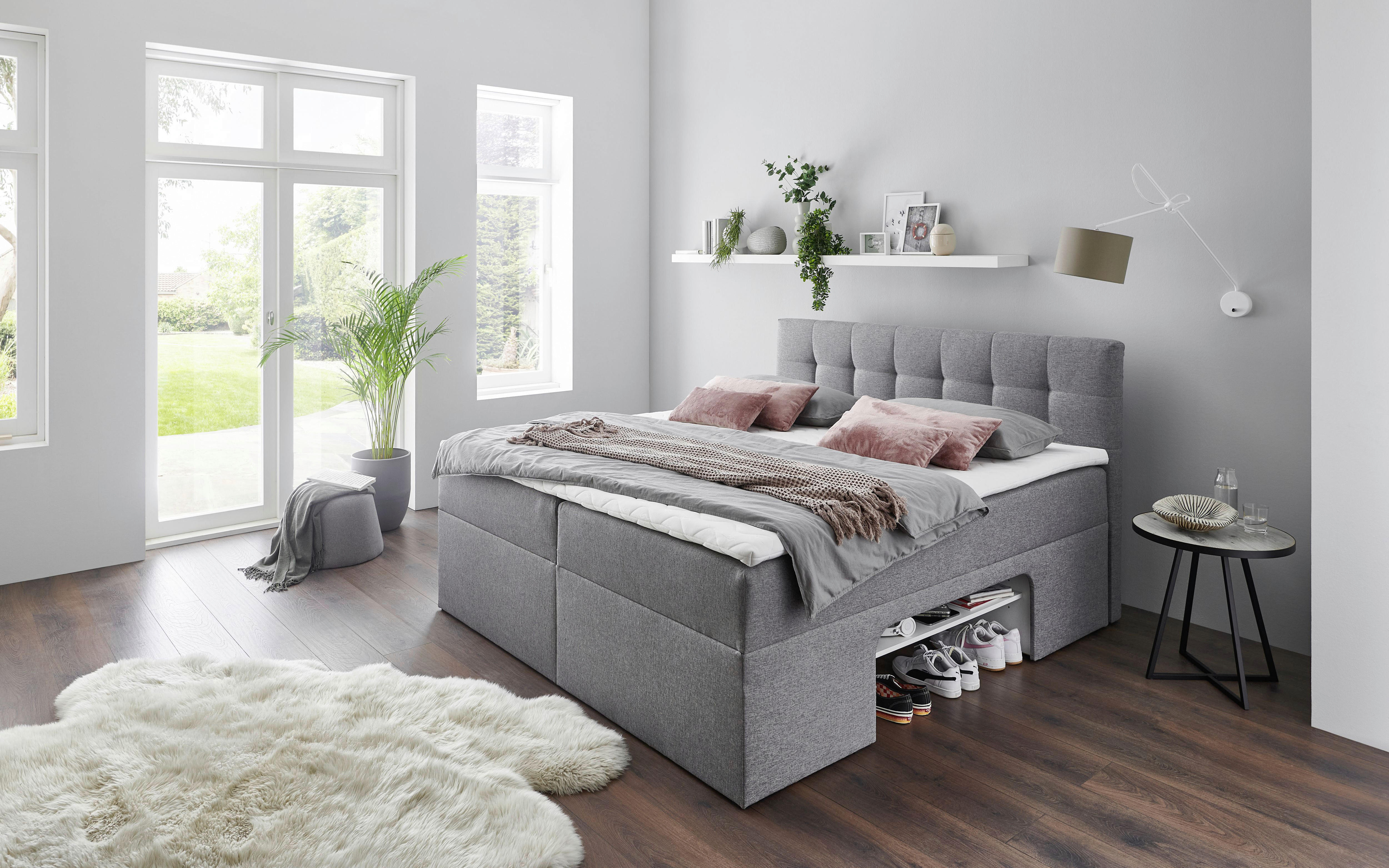 Boxbett Shelfie I hellgrau Shelfie I - hellgrau (180,00/112,00/210,00cm)