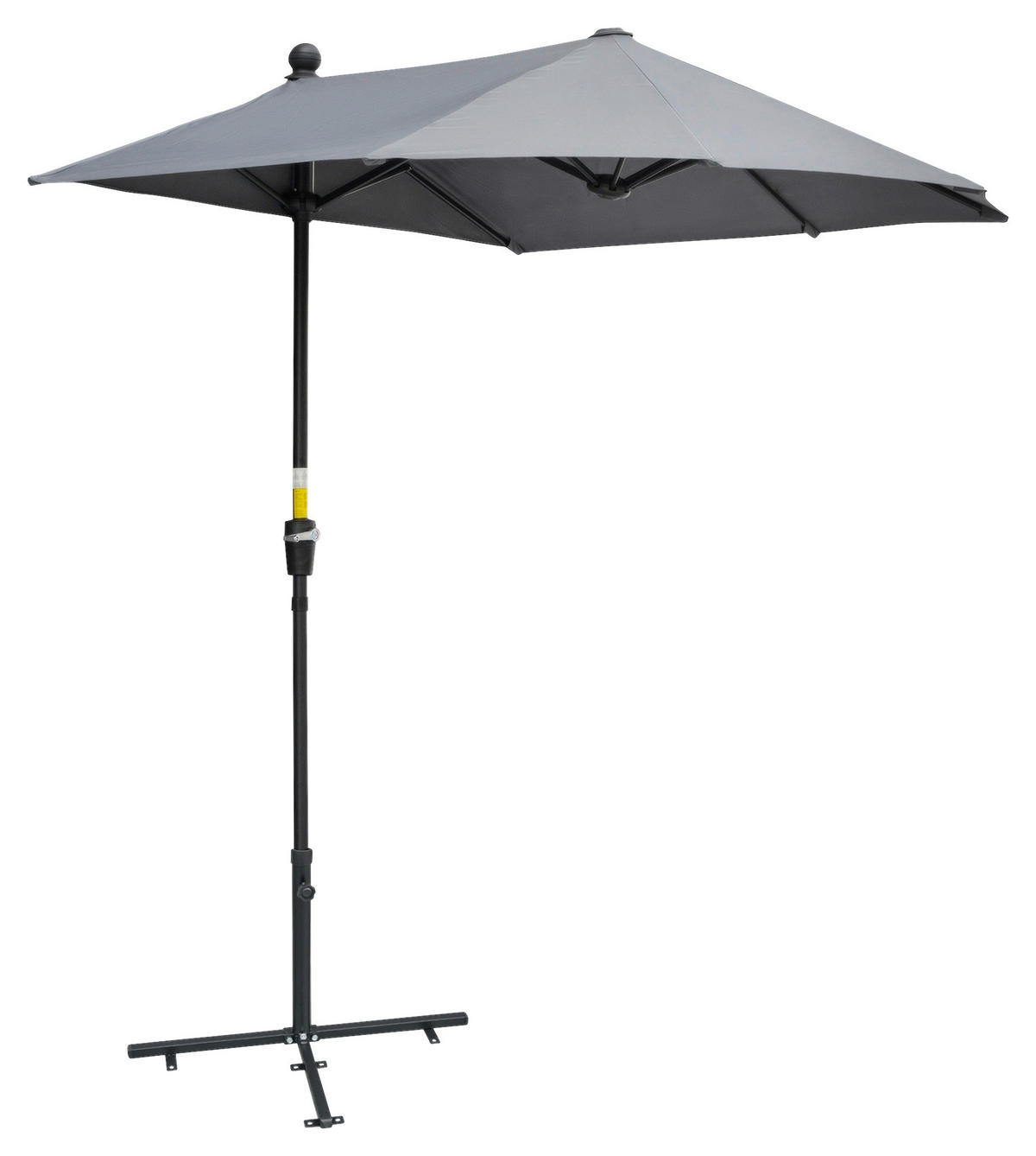 Outsunny Sonnenschirm dunkelgrau Stahl B/H/L: ca. 200x240x190 cm Sonnenschirm - dunkelgrau (190,00/200,00/240,00cm) - Outsunny