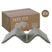 CreaTable Servierset Streat Taco Stand 1 grün Steinzeug B/L: ca. 10,5x14,5 cm Streat Taco Stand 1 - grün (10,50/14,50cm) - CreaTable