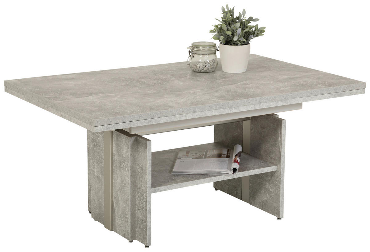Couchtisch JEROME Beton Optik B/H/T: ca. 110x53x68 cm JEROME - Beton (110,00/53,00/68,00cm) - Hela